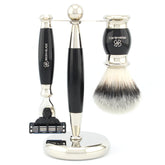 Lee Shaving Range 3 Edge Razor for Precise Daily Shaving - Silver Synthetic